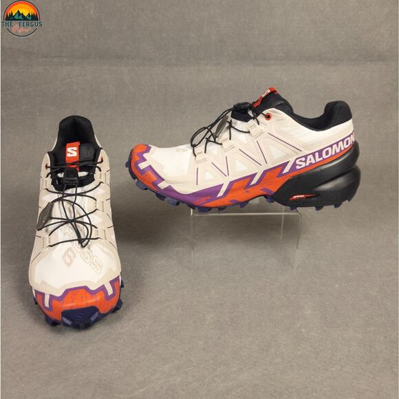 Salomon Speedcross 6 Athletic Shoes White Trailing Running Low Top Women's Sz 7 - Picture 1 of 15